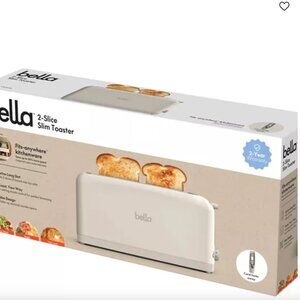 bella 2-Slice Slim Toaster Oatmilk